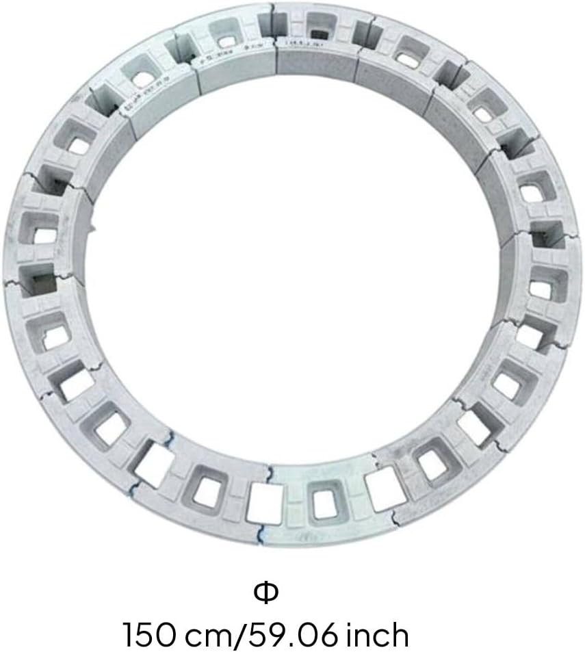 Round Concrete Block Form Reusable Circular Inspection Smooth Construction Equipment for Municipal Engineering, 150CM