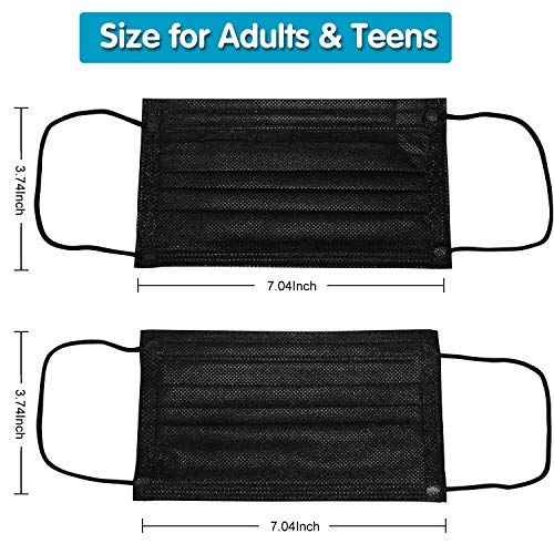 Disposable Face Masks (Black) 50PCS - Image 3