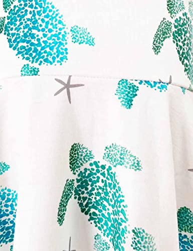 Girl's Summer Dresses Flutter Sleeve Stretchy A-Line Twirl Party Dress with Pockets for 6-12 Years Kids3