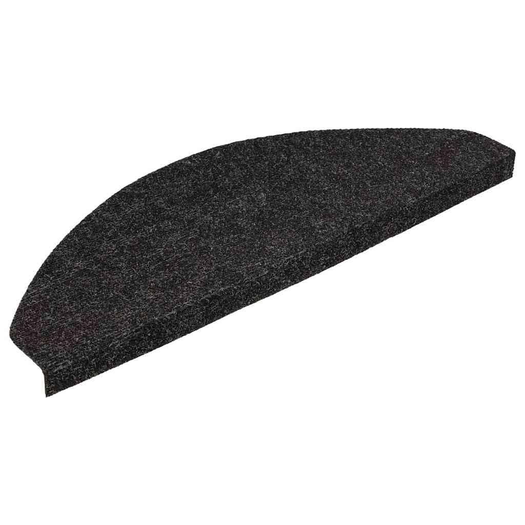 vidaXL Alfombrilla autoadhesiva Escalera 30uds Antracita 65x22,5x3,5cm, peldaño de Escalera, Alfombra de peldaño de Escalera, Cubierta de peldaño de Escalera