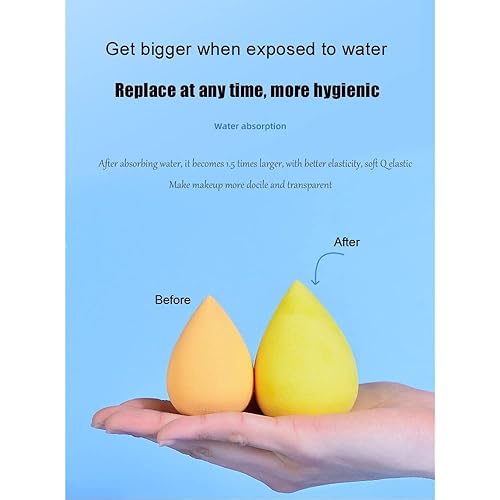 Miniatura 4 de Beauty Makeup Sponge 7 piezas Puff Tear Blender Foundation Sponge Set Perfect Bottle Design Drifting Bottle Macaron Makeup Beauty Egg