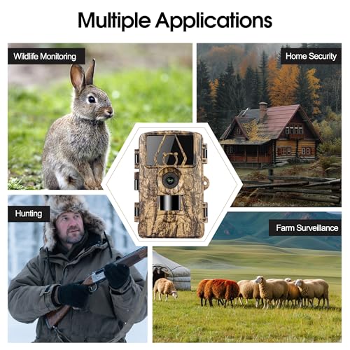 Fruaros Trail Camera WiFi 8K 64MP with 32GB Card, No Glow Night Vision Motion Activated Waterproof Game Camera, Fast 0.05s Trigger APP Control for Hunting Deer (32, GB) - Image 9