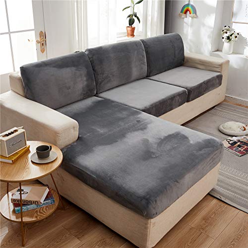 Housse de coussin de canapé stretch et extensible pour assise individuelle