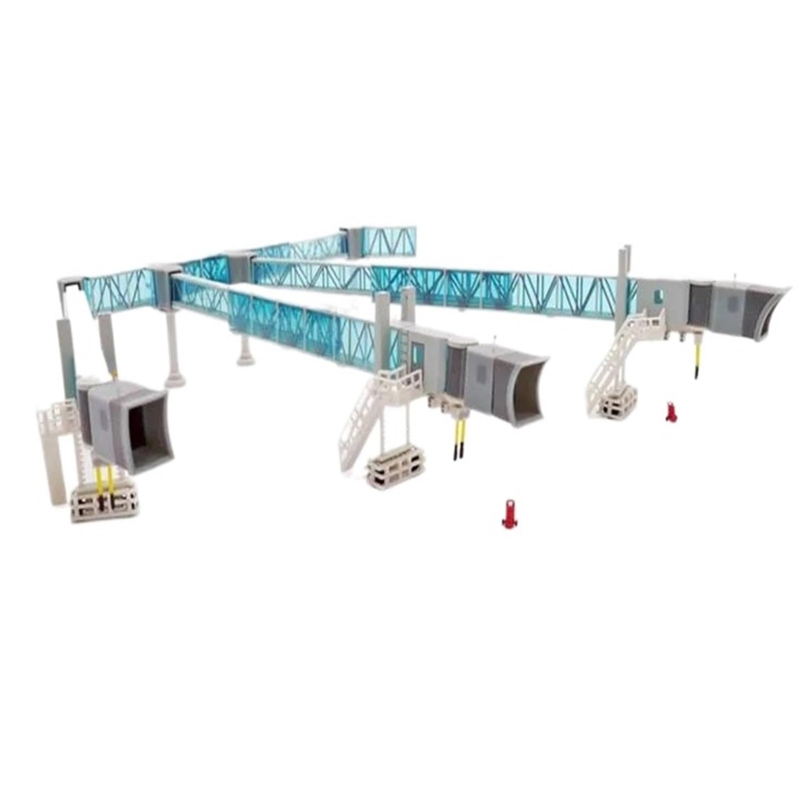1:200 para el Puente de embarque de pasajeros del Aeropuerto de Tres Canales para el Kit de construcción de Modelo de avión de Cuerpo Ancho y Estrecho A380 (Blanco)