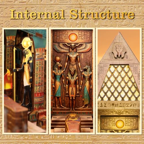 TOYQI Book Nook Kit for Adult, DIY Miniature Dollhouse Kit, Pyramids Model by TOYQI - Used condition - Image 6