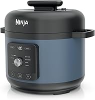 Ninja HyperHeat PC201 9-in-1 6.5 Qt Pressure Cooker with SimpliServe Pot - Sous Vide, Sear, Steam, 1200W Power, Blue Macaron