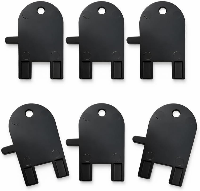 6-Pack 2145995 Dispenser Replacement Keys Compatible with Von Drehle Center-Pull Paper Towel and Jumbo Bath Tissue Dispensers