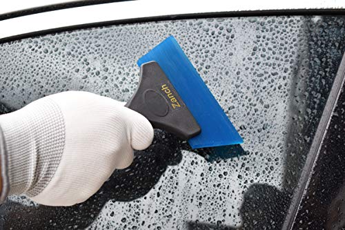 Zanch 1PCS Long Handle Squeegee,Car Window Tint Kit,Vehicle Graphics Decal Scraper,Auto Vinyl Film Wrap Tool,Windshield Wiper,Home Clean Tool,Shower Scraper Non-Slip Handle Silicone Rubber Scraper (1)