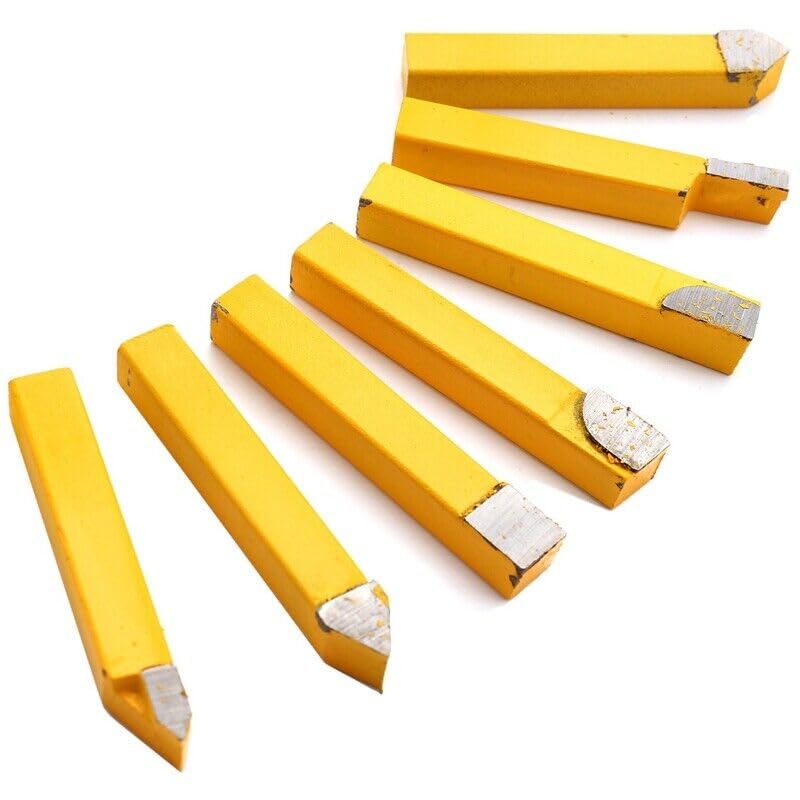 Generic 9pcs/Set YW1 Brazed Tip Tipped Lathe Cutter Tools 8x8mm Shank High6671