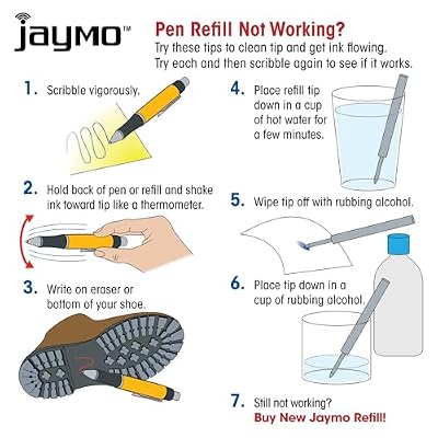 Jaymo Replacement for Cross Selectip 8521 - Measures 4.375 in / 111 mm Long - Gel Rolling Ball Pen Refill - 12 Blue