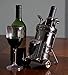 Supportiback Clever Creations Metal Wine Bottle Holder, Vintage Figurine Wine Rack Décor for Tables, Shelves and Countertops, Golf