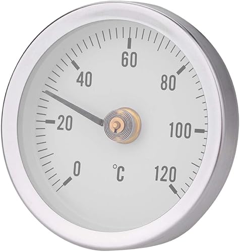 Termómetro para interiores y exteriores, termómetro de pared grande, temperatura bimetálica IP55 0-120 para patio, piscina, cocina, jardín, pared y