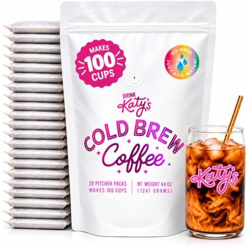 Katy’s Cold Brew Coffee Bags, 20 Packs, Brazil Roast
