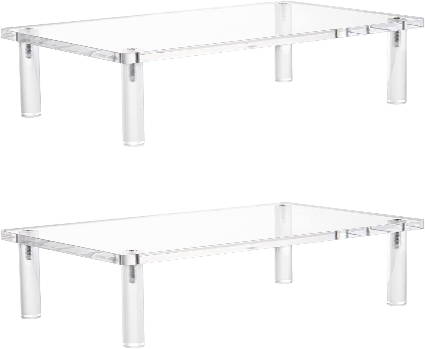 (Pack of 2) AQUIVER Acrylic Monitor Stand 10mm Thickness