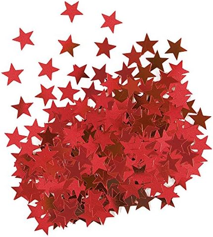 Metallic Red Star Confetti, 0.5oz., 1 Ct.