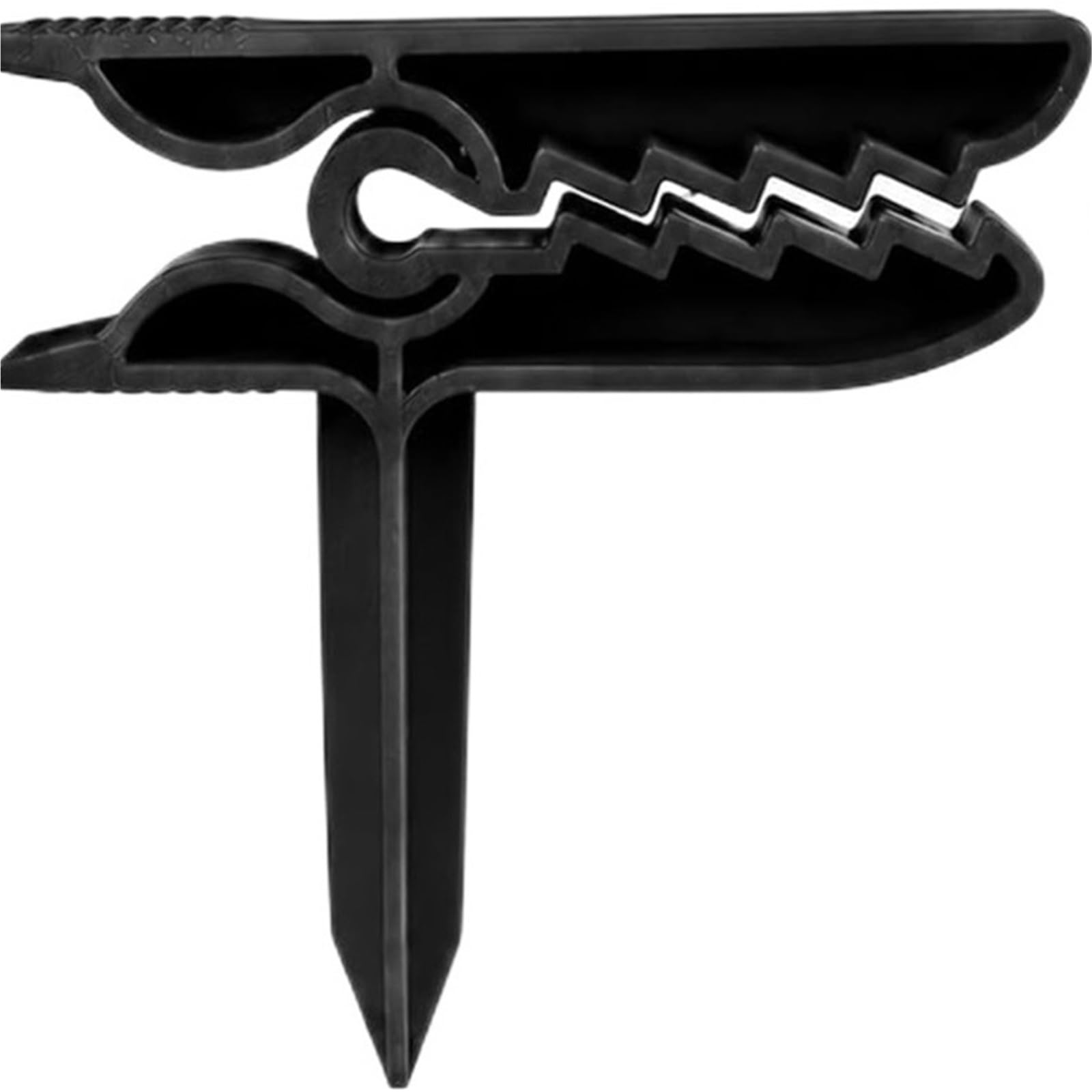 ANQKYO Dinosaur Shape Beach Towel Clips 4pcs Dinosaur Shape Beach Towel Clips, Windproof Sand Secure Holder, Creative Claw Anchor Stakes for Towels(Black)
