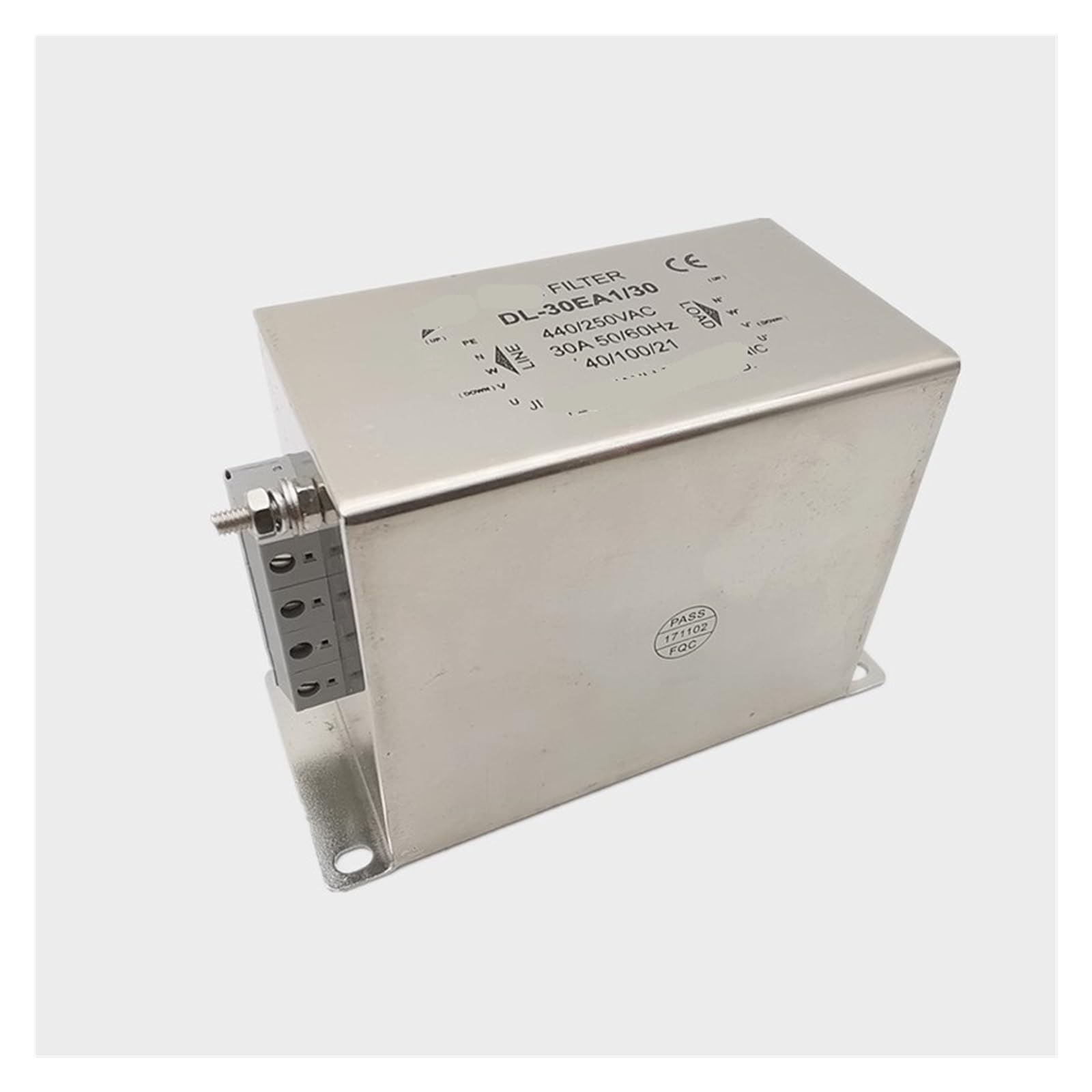 Filtre d'alimentation triphasé DL-20EA3 pour éliminer les parasites 4 fils