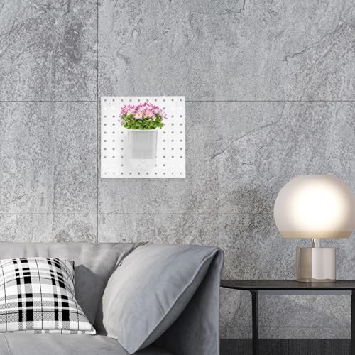 Tablero Perforado Blanco 25x25 de Plástico Resistente para Pared 5