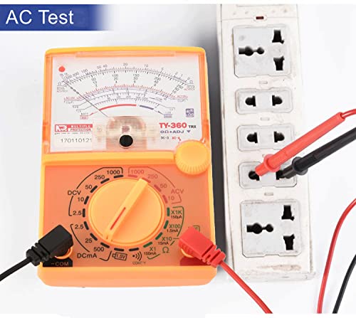 Fielect Digital Multimeter With Dc Ac Voltmeter Ohm Volt Amp And Diode Voltage Tester Meter With Test Probe, Y360 #TOP4
