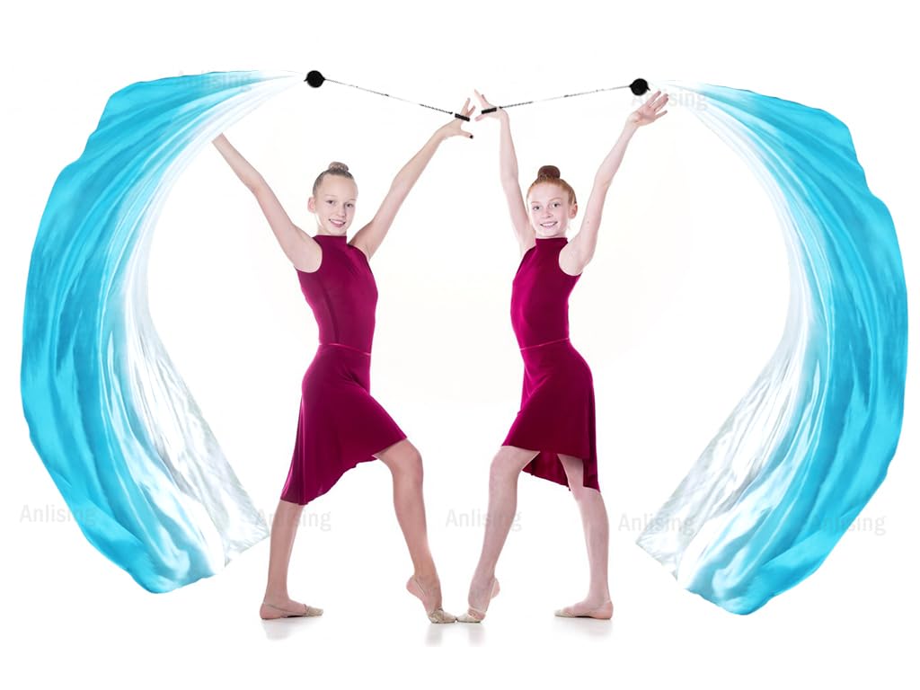 Anlising 2PCS Balle de Danse du Ventre, Poi Ball Voile de Soie, Voile De Danse du Ventre, Balles pour La Danse du Ventre, pour La Danse du Ventre, Les Spectacles, Les FêTes, Spectacle de Danse