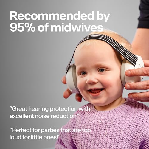 alpine muffy baby ear protection for babies and toddlers up to 36 months - ce amp ansi certified - noise reduction earmuffs - comfortable baby headphones against hearing damage amp improves sleep - black