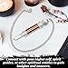 Amazing Gemstone Healing Metal Pendulums for Divination, Copper 3 Piece Ring Cone Steel Copper Pendulum High Energy Pendulo de Bronce Pendulos de Mesa MP68