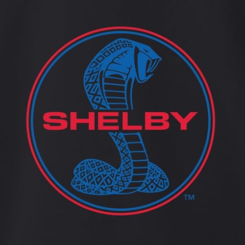 Miniatura 2 de Wild Bobby Shelby Cobra USA Logo Emblema Powered by Ford Cars and Trucks Graphic Zip Up Sudadera con capucha, Negro -