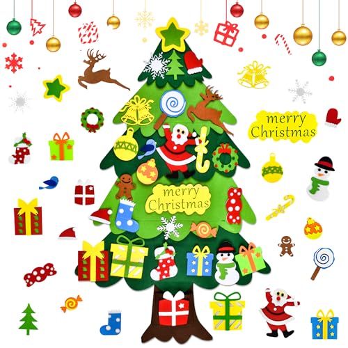 DazSpirit Weihnachtsbaum, 3.28Ft DIY Filz Deko Weihnachtsbaum,...