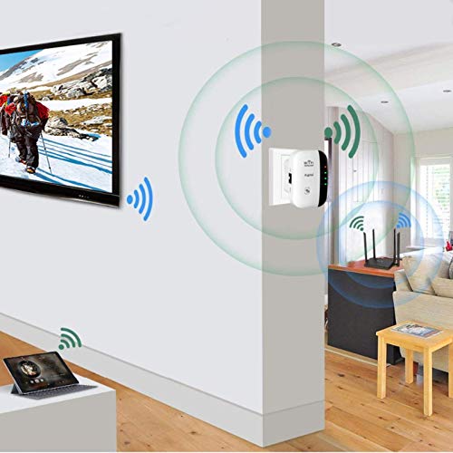 Aigital WiFi Extender Long Range WiFi Repeater Wireless Access Point Signal Booster, 2020 New Program for Easy Setup and Stable Connection, 300Mbps 2.4GHz