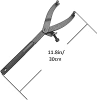 Vista 5 de EUICAE Llave Inglesa Ajustable, Acero Inoxidable, 11.8 pulgadas de longitud, adecuada para diferentes distancias y tamaños