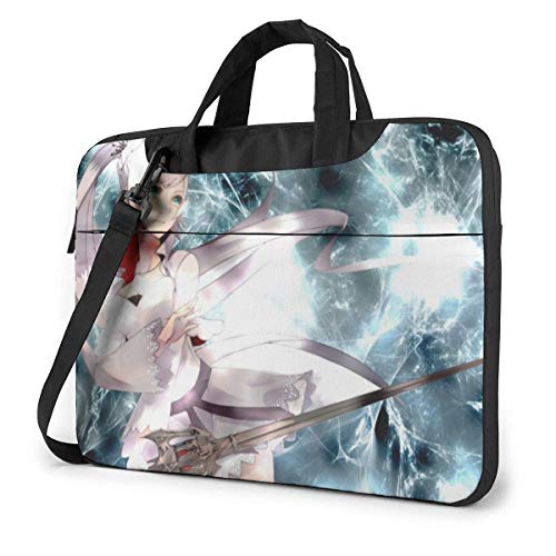 Preisvergleich Produktbild RWBY Anime Girl Laptoptasche Laptop Menger Tasche, Laptop Umhängetaschen Polyester Menger Tragetasche Hülle mit Einstellbarer Tiefe unten 14 Zoll