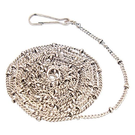 Alpenflüstern Dirndl-Miederkette Dotti 150 cm - dekorative Trachtenkette fürs Mieder, Trachtenkette für Anhänger, Damen-Trachtenschmuck, Dirndlkette antik-Silber-Farben DCH044