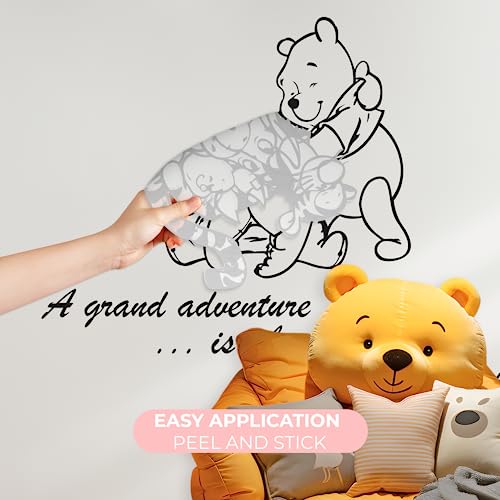 Winnie Pooh & Friends - Vinilo decorativo para habitación de bebé 22" x 18" miniatura 2
