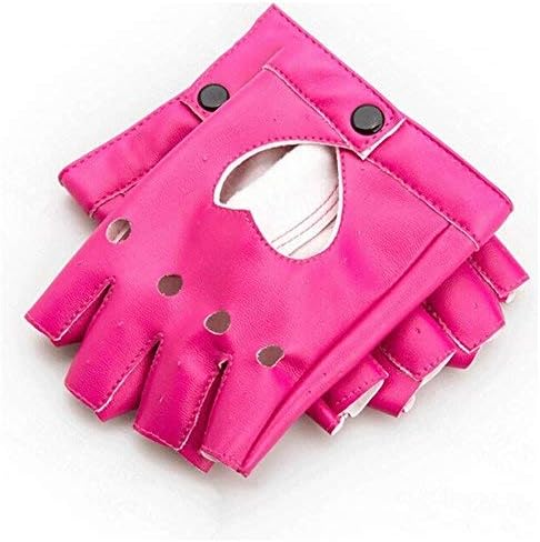 gootrades Punk Fingerless Dance Glove For Women, Jazz Style Glove, PU Leather