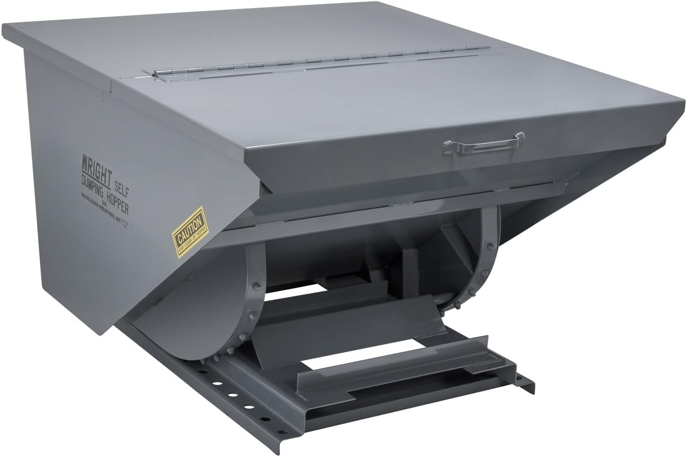 1.5 Yard Dumping Hopper for Forklifts – 1.5 Cubic Yard Steel Self-Dumping Hopper, 4000 lb Capacity, Heavy Duty Forklift Waste & Material Handling Hopper