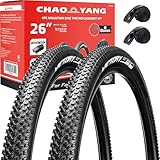 Chao YANG Mountain Bike Tire Replacement Kit, 26’’×1.95, Dual Compound 2C-MTB...