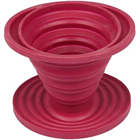 Kuissential SlickDrip Pour Over Coffee Dripper -Collapsible, Reusable Silicone Coffee Filter Cone- Manual Coffee Brew Maker-Makes One to Two Cups of Strong Brew-Great for Hiking, Camping, Home, Office Cover