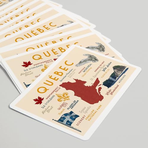 52 Naipes de Poker Quebec Canadá, Tipografía e Iconos miniatura 5