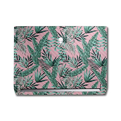 Image of MightySkins Carbon Fiber Skin Compatible with Alienware M17 R5 (2022) Full Wrap Kit - Two Tone Tropical | Protective, Durable Textured Carbon Fiber Finish | Easy to Apply | Made in The USA