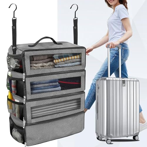 Foldable Travel Clothes Storage Bag Unique Foldable Clothing Storage Bag with Multiple Sections for Neat Arrangement3