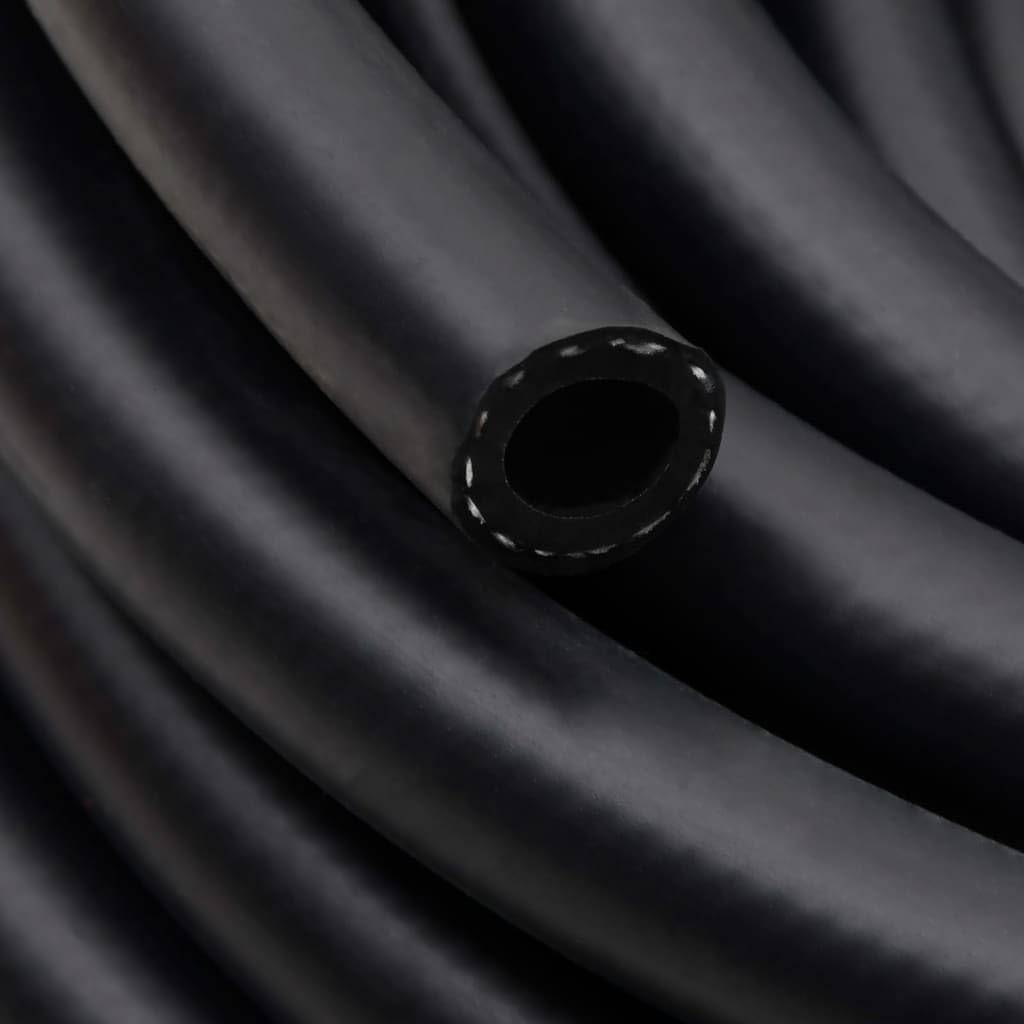 vidaXL Manguera de Aire Híbrida, Manguera Neumática, Manguera Resistente al Aceite Abrasión, Herramienta para Compresor, Caucho PVC Negro 15 mm 100 m