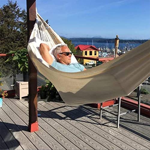 Hamac double toile canvas 200x150 cm résistant et confortable