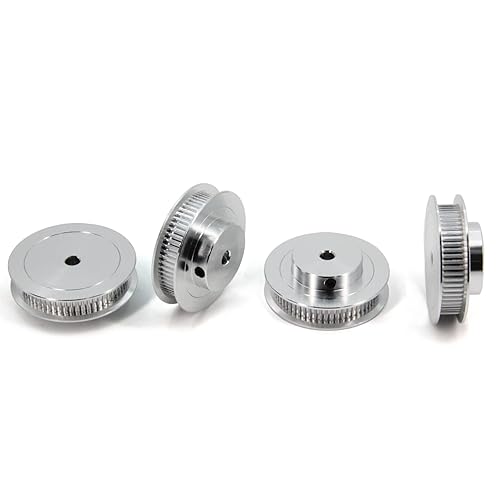 Miniatura 29 de 2GT Poleas 80 dientes 0.472 in diámetro 80T correa dentada Poleas de rueda síncrona aluminio para ancho 0.236 in correa 3D impresoras piezas, 4