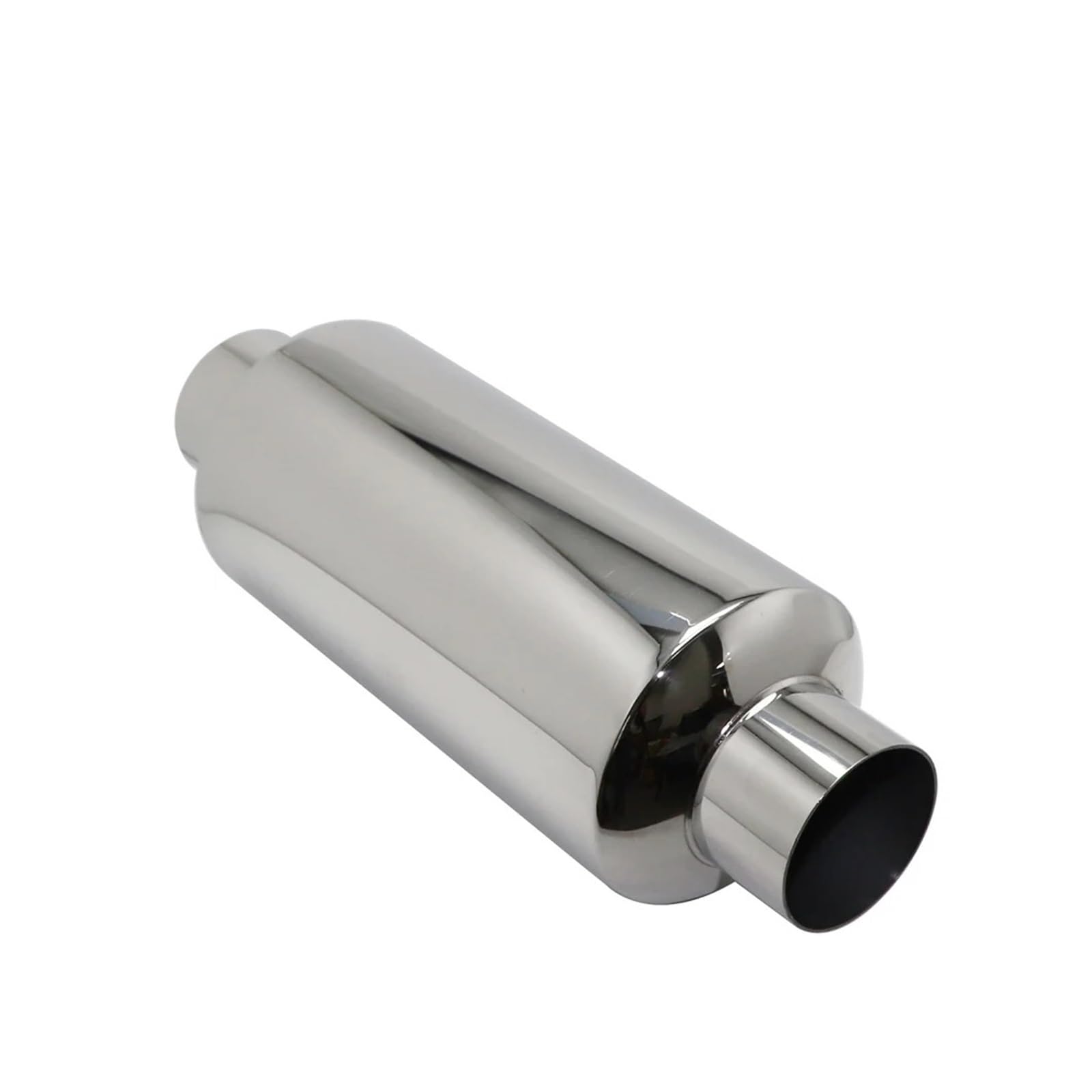 Silencieux D'échappement Silencieux D'échappement Automobile, Tube Intermédiaire Universel Acier Inoxydable Argenté, Diamètres Extérieurs Disponibles(Ength 300mm 51MM)