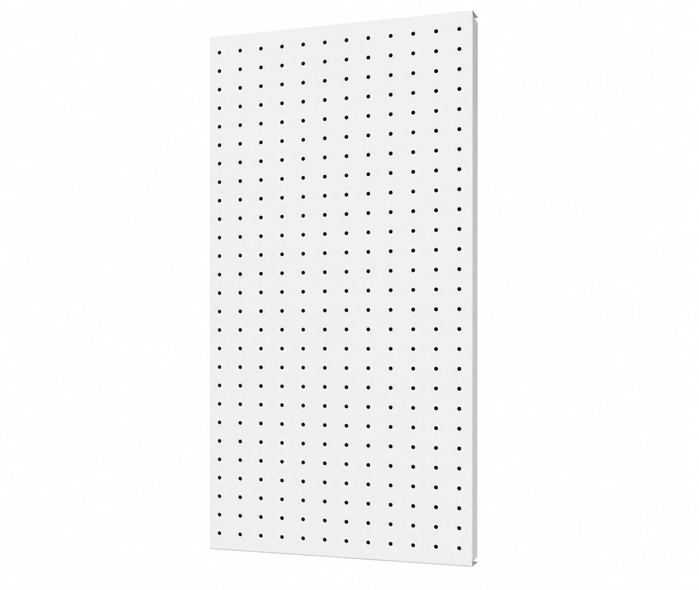 Tablero perforado de metal, tablero de almacenamiento de herramientas montado en la pared, blanco perforado