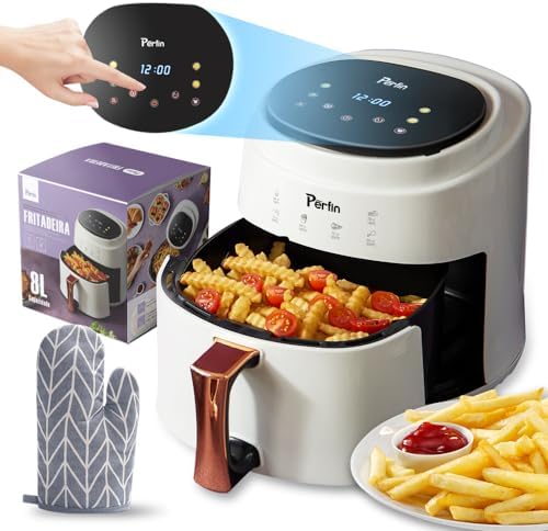 Fritadeira Sem Óleo Air Fryer 8L, Branco, 1400W, 127V/220V - Frit...