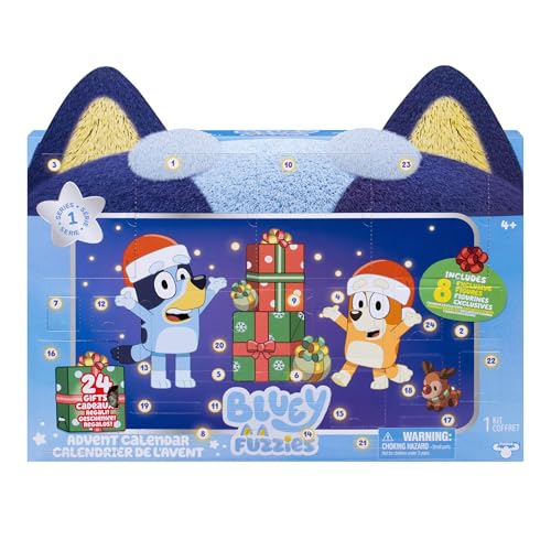 Image of BLUEY Fuzzies Advent Calendar Pack, 8 Exclusive Mini-Figures