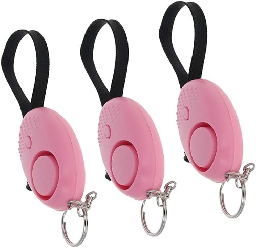 Vista 40 de Aicosineg 2 llaveros de alarma personal de sonido seguro de 120 dB, alarma de seguridad personal con luces LED, llavero de alarma de seguridad