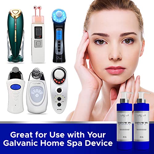 Galvanic Gel Set – 2 Set Pre & Treatment Gels, Specially Formulated To Be Used With Galvanic Home Devices, Primer And Leave On Gels, Marigold, Vanilla, Seaweed, Niacinamide, Vitamin E, Arginine More #TOP1