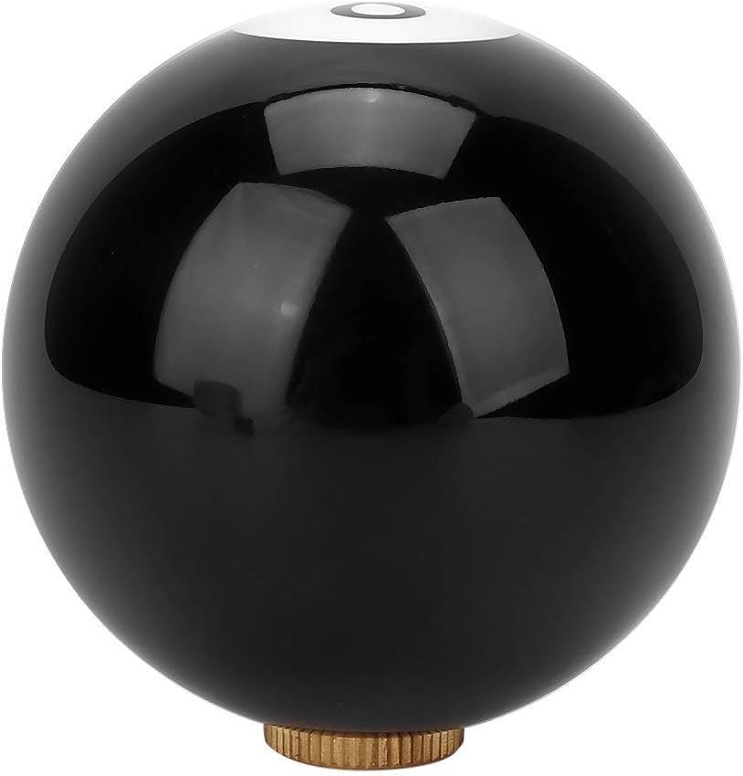 Gear Shift Knob,Universal Black 8 Billiard Ball Round Car Gear Shift Knob Lever Handle Shifter